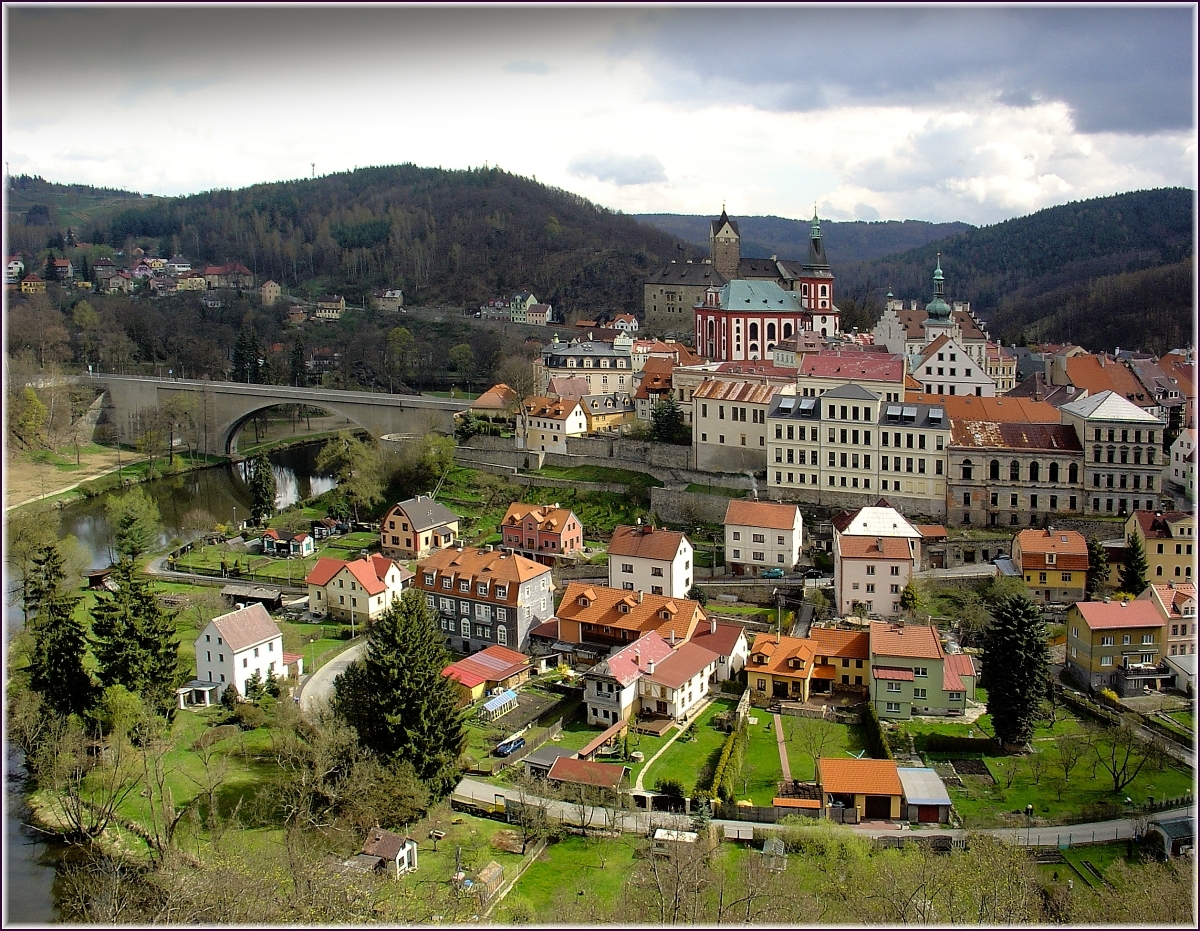 Loket,centrum nad Ohří