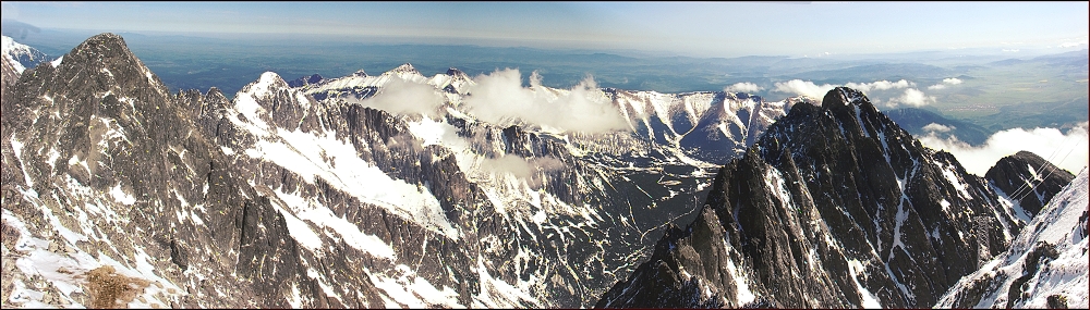 Panorama z Lomnického štítu